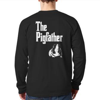 The Pigfather Guinea Pig Father Back Print Long Sleeve T-shirt | Mazezy