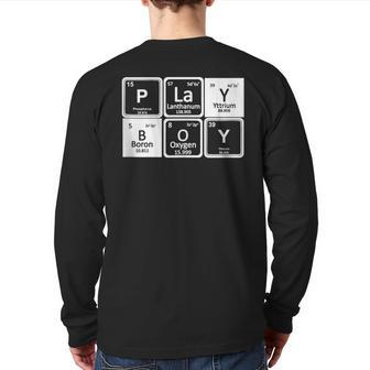Play Periodic Profession Career Worker Back Print Long Sleeve T-shirt - Monsterry DE