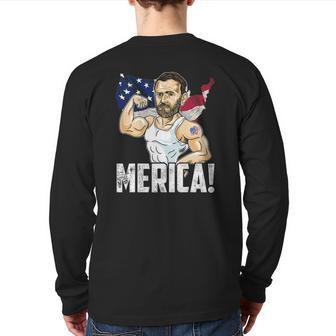 President Ulysses S Grant Merica 4Th Of July Party Back Print Long Sleeve T-shirt | Mazezy