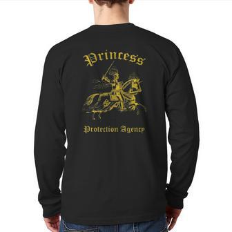 Princess Protection Agency Dad & Daughter Back Print Long Sleeve T-shirt | Mazezy
