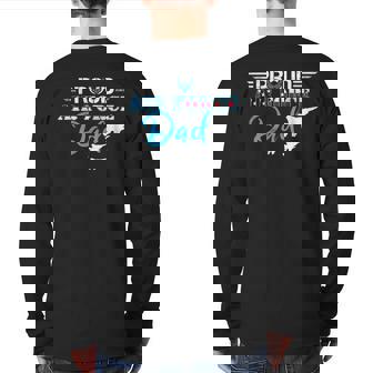 Proud Air Force Dad Us Military Veteran Day Back Print Long Sleeve T-shirt | Mazezy