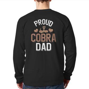 Proud Cobra Dad Cute Cobra Dad Back Print Long Sleeve T-shirt | Mazezy