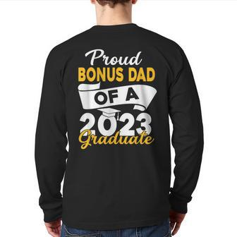 Proud Dad Of A 2023 Graduate Graduation Family Matching Back Print Long Sleeve T-shirt | Mazezy