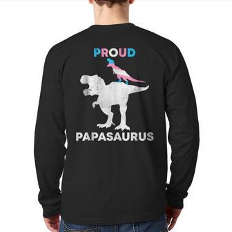 Proud Dad Of Trans Lgbt Pride Month Daddy Transgender Back Print Long Sleeve T-shirt | Mazezy AU