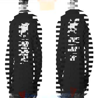 Pug Dad Af Pug Dad Back Print Long Sleeve T-shirt | Mazezy