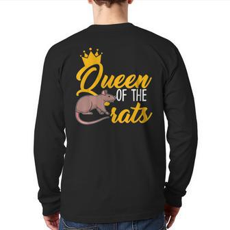 Queen Of The Rats Back Print Long Sleeve T-shirt - Monsterry CA