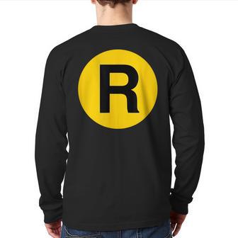 R Train New York Back Print Long Sleeve T-shirt - Monsterry AU