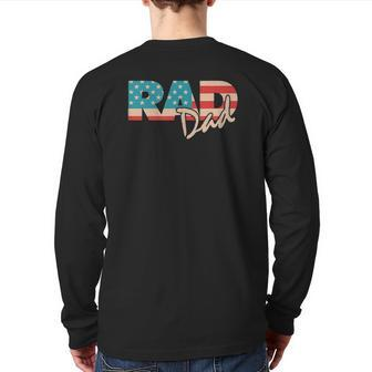 Rad Dad 1990'S Retro For Farther Back Print Long Sleeve T-shirt | Mazezy