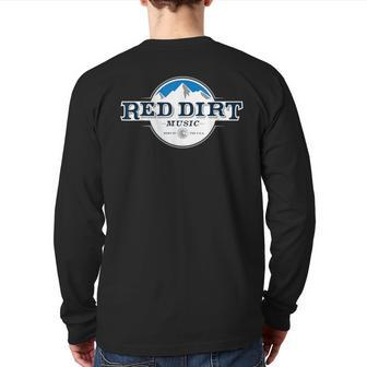 Red Dirt Mountain Country Music Back Print Long Sleeve T-shirt - Monsterry CA