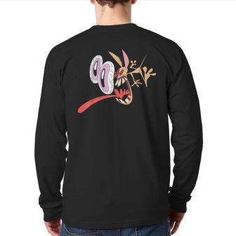 Ren & Stimpy Ren's Eyes Popping Out Back Print Long Sleeve T-shirt - Monsterry AU