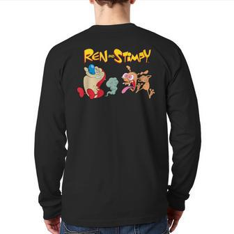 The Ren & Stimpy Show Passing Gas T- Back Print Long Sleeve T-shirt - Monsterry AU