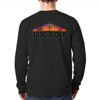 Retro Disc Golf Lover Disc Golf Sport Back Print Long Sleeve T-shirt - Monsterry DE