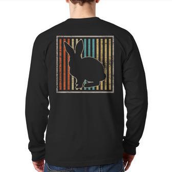 Retro Rabbit 70S 80S Vintage Back Print Long Sleeve T-shirt - Monsterry UK