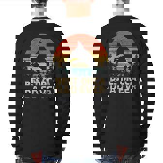 Retro Vintage Best Orca Dad Ever Father’S Day V2 Back Print Long Sleeve T-shirt | Mazezy