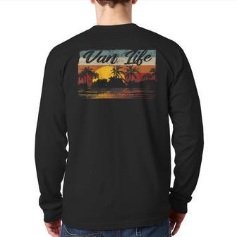 Retro Vintage Van Life Is The Real Adventure Back Print Long Sleeve T-shirt - Monsterry UK