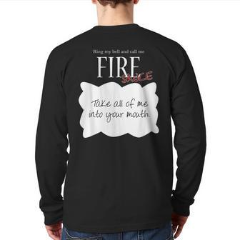 Ring My Bell And Call Me Fire Sauce Tacos Sauce Back Print Long Sleeve T-shirt - Monsterry AU