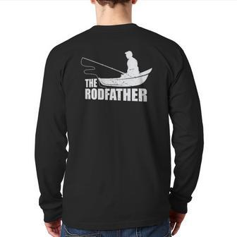The Rodfather Nature Lover And Fisher Back Print Long Sleeve T-shirt | Mazezy AU
