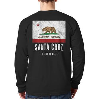 Santa Cruz California Cali City Souvenir Ca Flag Top Back Print Long Sleeve T-shirt - Monsterry UK