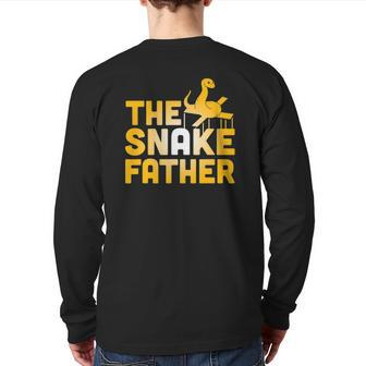 The Snake Father Reptile Owner Back Print Long Sleeve T-shirt | Mazezy