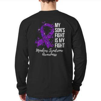 My Son's Fight Is My Fight Moebius Syndrome Awareness Back Print Long Sleeve T-shirt | Mazezy