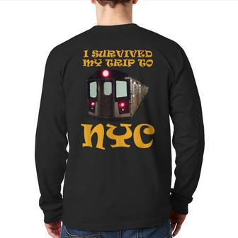 I Survived My Trip To Nyc Back Print Long Sleeve T-shirt - Monsterry DE