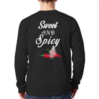 Sweet And Spicy T Back Print Long Sleeve T-shirt - Monsterry