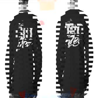 Team Nice Couple Matching Outfit Team Naughty Back Print Long Sleeve T-shirt - Monsterry