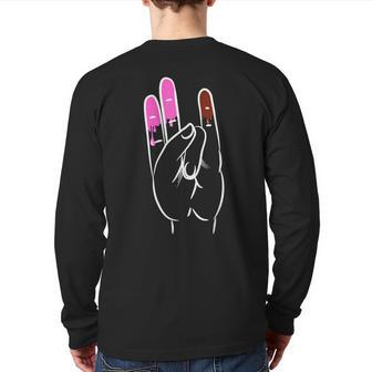 Two In The Pink One In The Stink Back Print Long Sleeve T-shirt - Monsterry DE