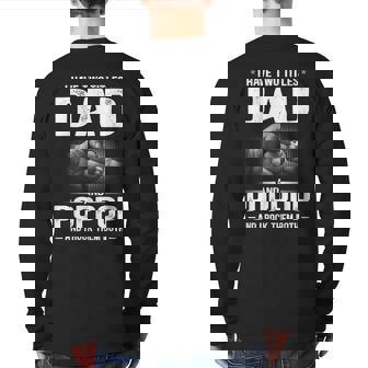 I Have Two Titles Dad And Poppop Fathers Day Back Print Long Sleeve T-shirt | Mazezy