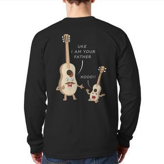 Uke I'm Your Fathers For Father's Day Back Print Long Sleeve T-shirt | Mazezy CA