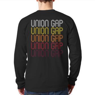 Union Gap Wa Vintage Style Washington Back Print Long Sleeve T-shirt - Monsterry