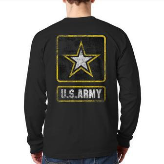 Us Army Original Army Vintage Veteran Back Print Long Sleeve T-shirt | Mazezy AU
