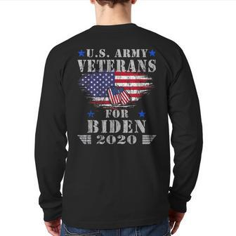 Us Army Veterans For Biden Vote Joe Biden Harris 2020 Kalama Back Print Long Sleeve T-shirt | Mazezy CA
