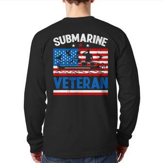 Us Submariner Veteran Submarine Day Back Print Long Sleeve T-shirt | Mazezy