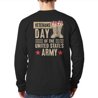 Veterans Day Of The United States Army Tee Back Print Long Sleeve T-shirt | Mazezy
