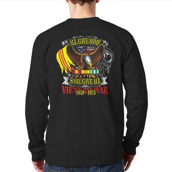 Vietnam Veteran All Gave Some Some Gave All T Back Print Long Sleeve T-shirt | Mazezy