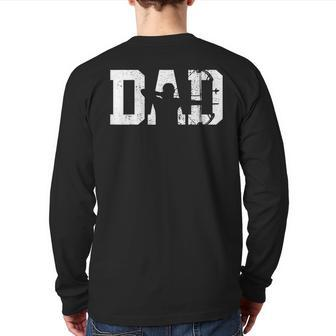 Vintage Archery Bow Hunting Dad Hunter Father's Day Back Print Long Sleeve T-shirt | Mazezy