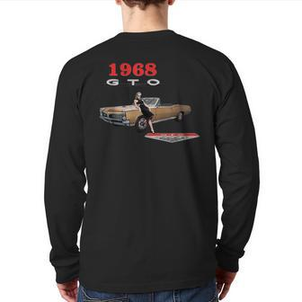 Vintage Cars Classic Cars 1960'S 1968 Gto Muscle Cars Cars Back Print Long Sleeve T-shirt | Mazezy