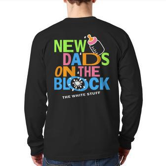 Vintage Pop New Dads On The Block Fatherhood Nkotb Back Print Long Sleeve T-shirt | Mazezy