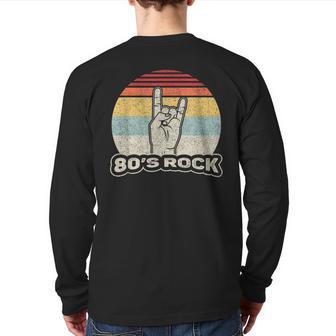 Vintage Retro Vintage Retro 80'S Rock Band Back Print Long Sleeve T-shirt - Monsterry AU