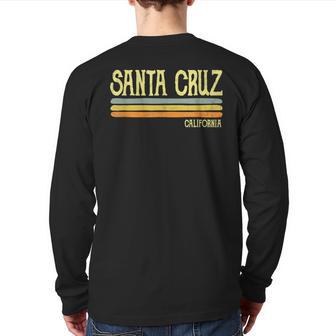 Vintage Santa Cruz California Ca Souvenir Back Print Long Sleeve T-shirt - Monsterry DE