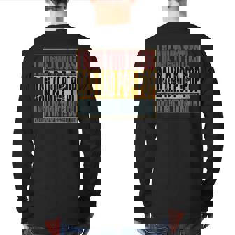 Vintage I Have Two Titles Dad And Poppop I Rock Them Both Back Print Long Sleeve T-shirt | Mazezy