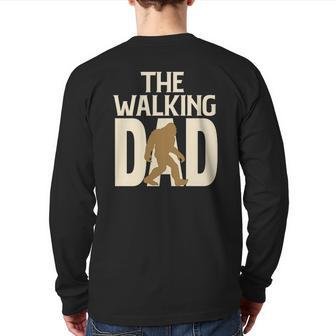 The Walking Bigfoot Dad Back Print Long Sleeve T-shirt | Mazezy