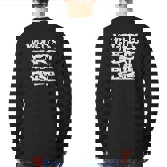 World's Best Baba Proud And Good Father Tee Back Print Long Sleeve T-shirt | Mazezy