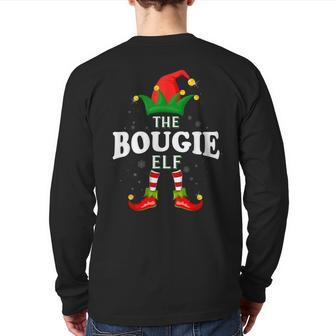 Xmas Bougie Elf Family Matching Christmas Pajama Back Print Long Sleeve T-shirt - Seseable