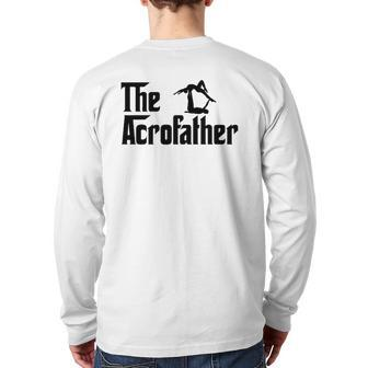The Acroyoga Father Cool Acro Yoga Back Print Long Sleeve T-shirt | Mazezy