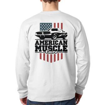 American Muscle Cars For High-Performance Car Lovers Back Print Long Sleeve T-shirt | Mazezy UK