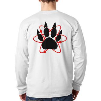 Atomic Paw Back Print Long Sleeve T-shirt - Monsterry