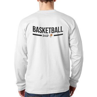 Basketball Dad Simple Back Print Long Sleeve T-shirt | Mazezy