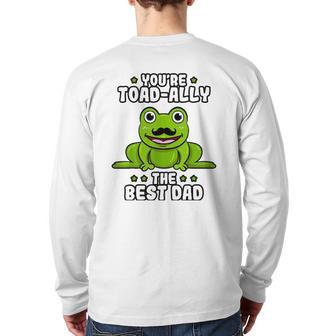 Best Dad Daddy Frog Toad Ally Father's Day Toad Froggy Back Print Long Sleeve T-shirt | Mazezy DE